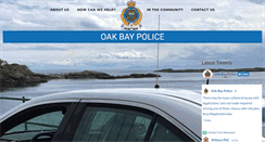 Desktop Screenshot of oakbaypolice.org