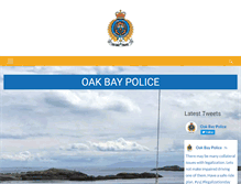 Tablet Screenshot of oakbaypolice.org